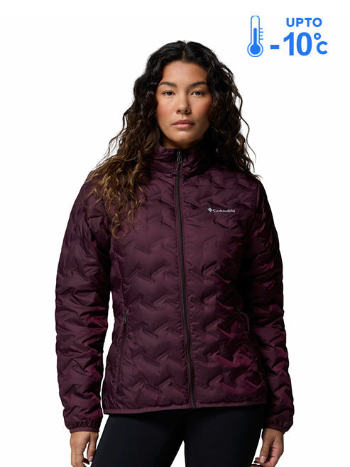 Columbia Women Red Omni-Heat Reflective Delta Ridge II Down Jacket