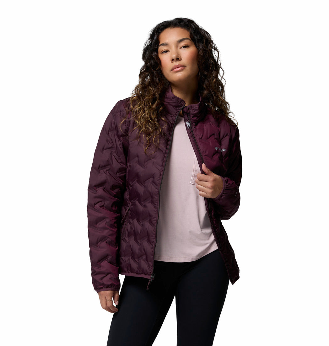 Columbia Women Red Omni-Heat Reflective Delta Ridge II Down Jacket