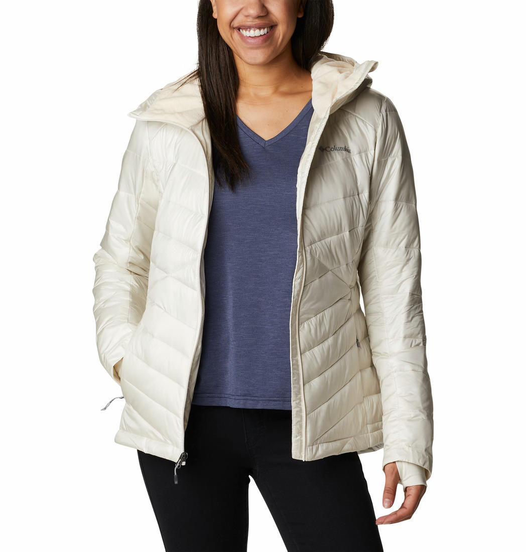 Columbia Women White Joy Peak Hooded Jacket