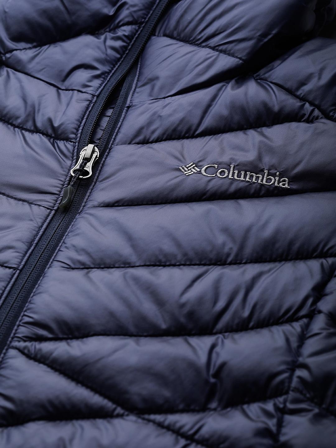Columbia Women Navy Blue Joy Peak Hooded Jacket