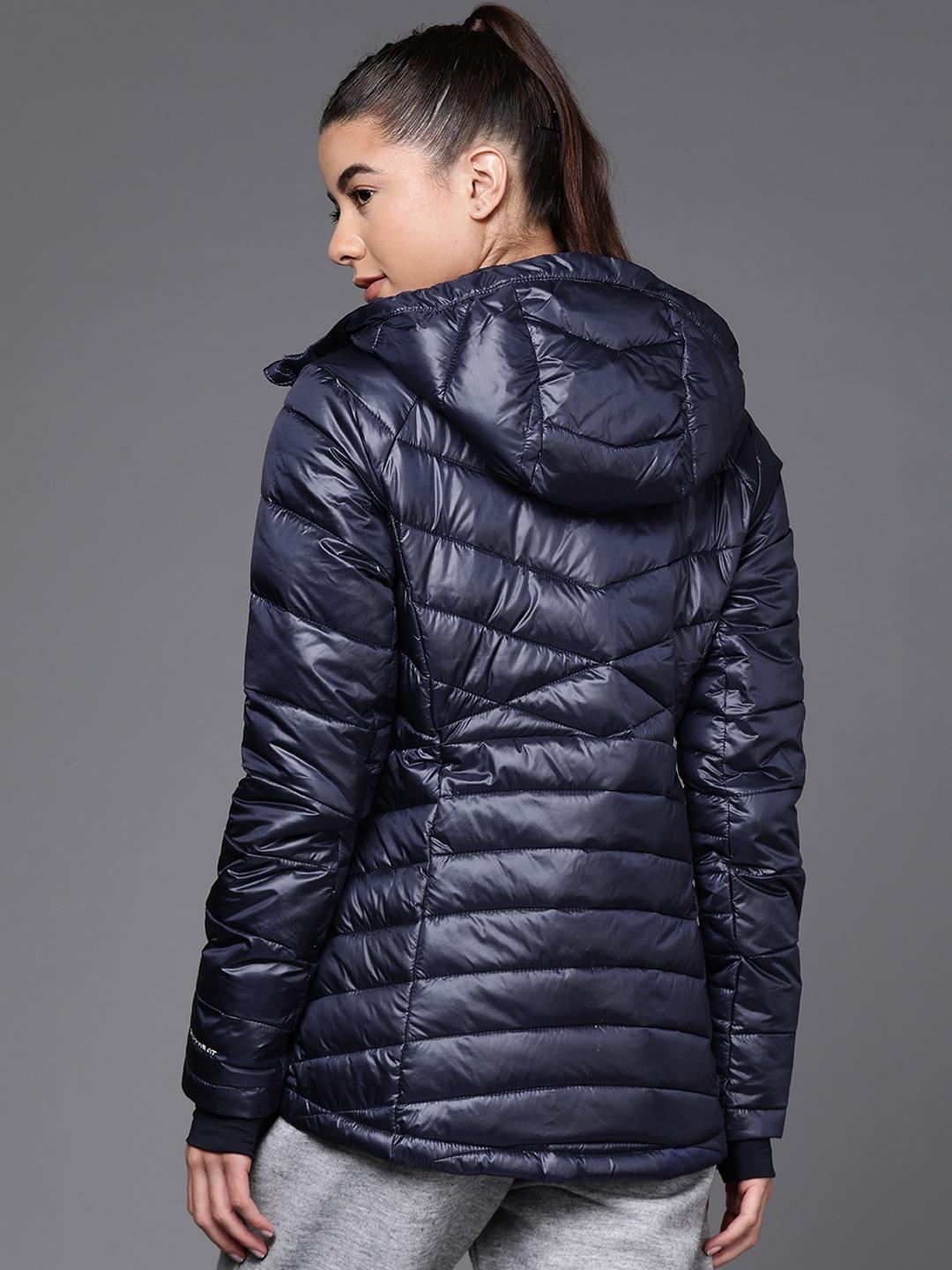 Columbia Women Navy Blue Joy Peak Hooded Jacket