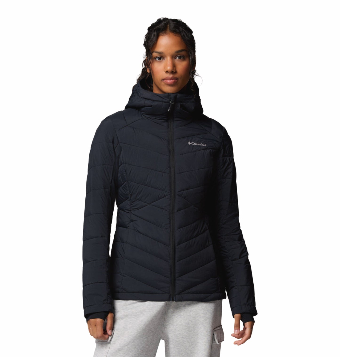 women black omni heat infinity joy peak ii down jacket