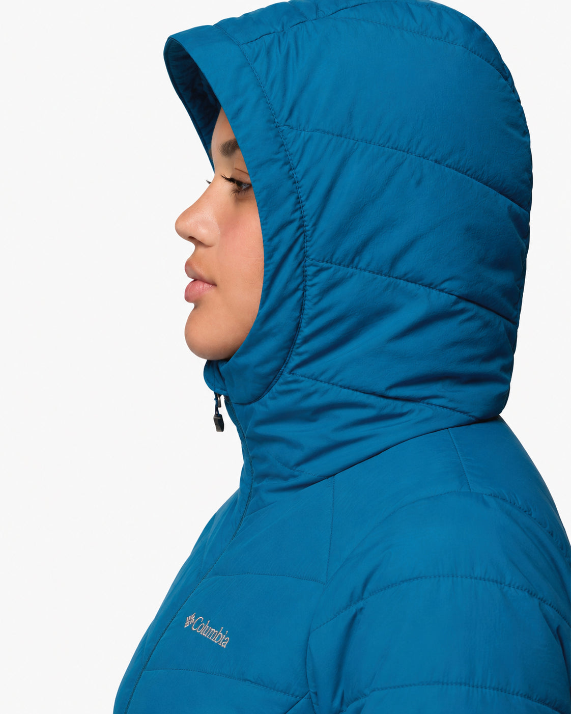 women blue omni heat infinity joy peak ii down jacket