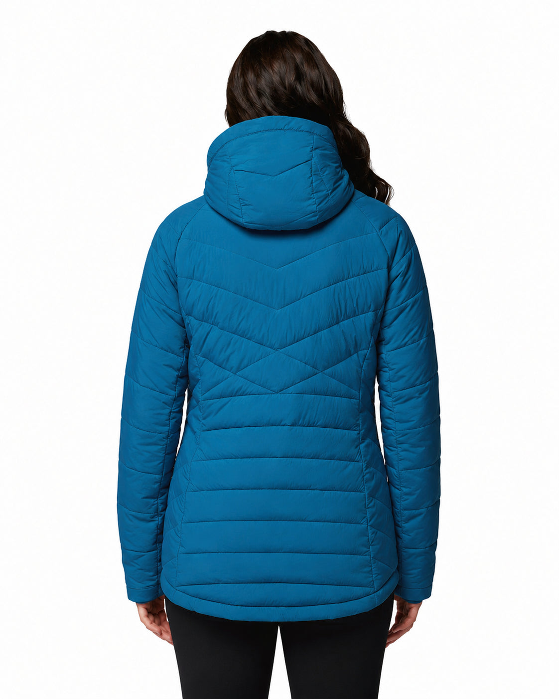 women blue omni heat infinity joy peak ii down jacket