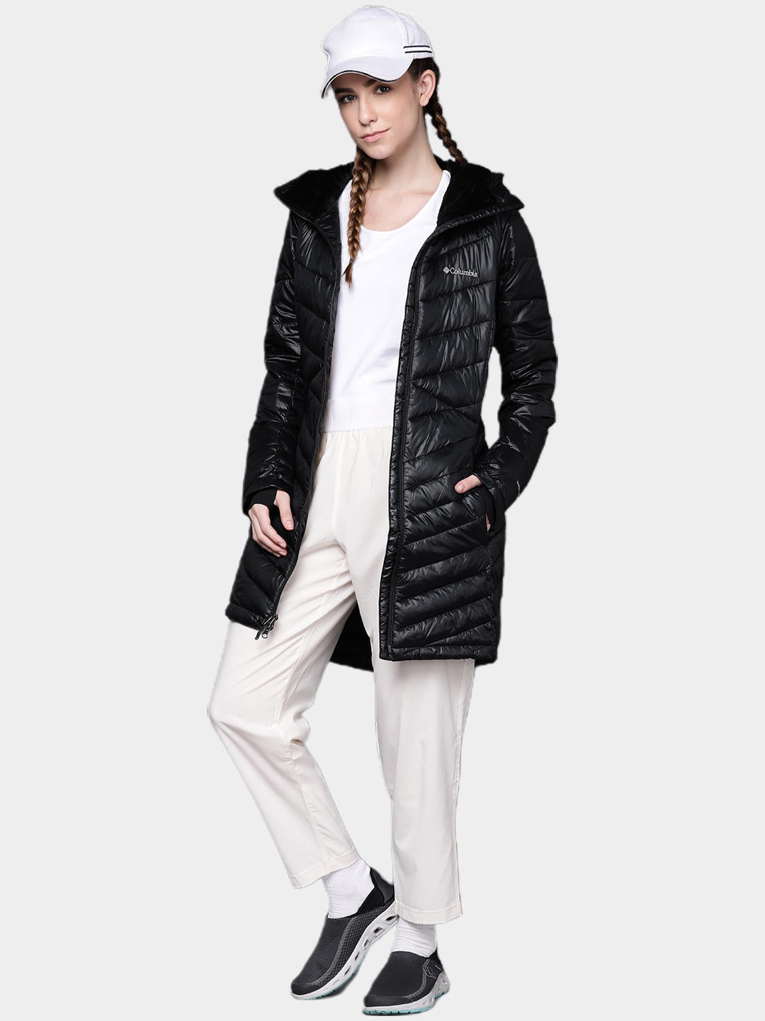 Columbia Women Black Joy Peak Mid Jacket