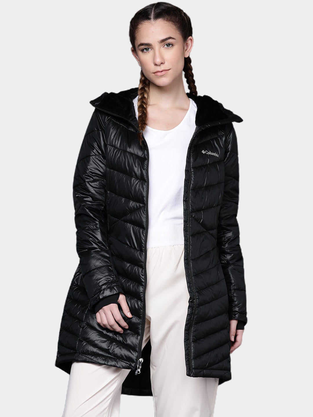 Columbia Women Black Joy Peak Mid Jacket