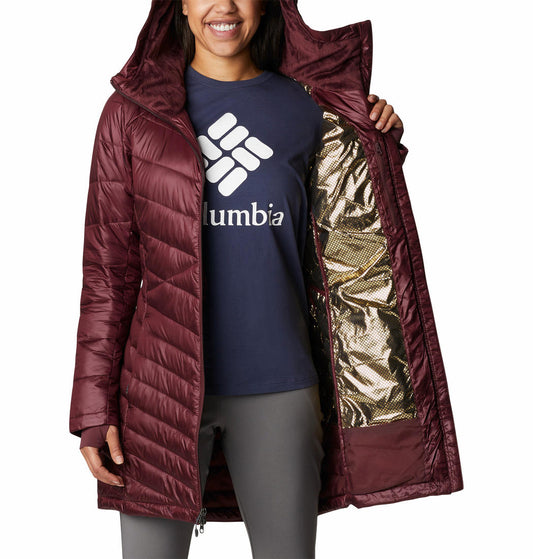 Columbia Women Maroon Joy Peak Mid Jacket