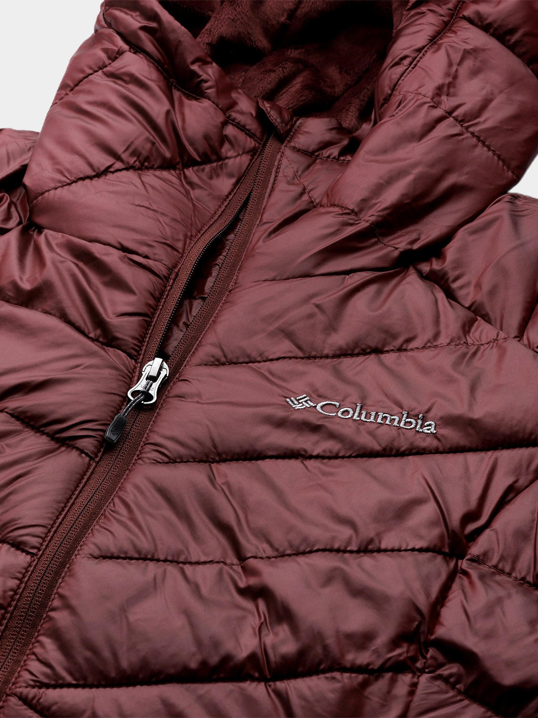 Columbia Women Maroon Joy Peak Mid Jacket