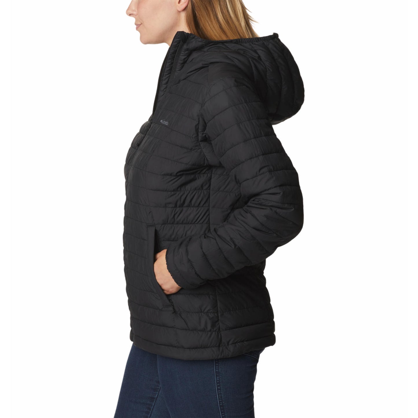 Columbia Women Black Omni-Shield Silver Falls II Hooded Down Jacket