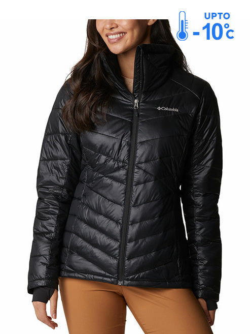 Columbia Women Black Omni-Heat Inifnity Joy Peak Down Jacket