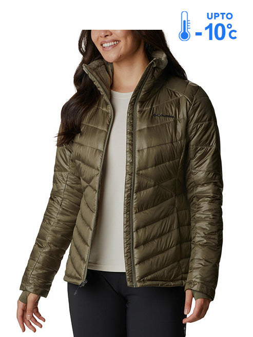 Columbia Women Green Omni-Heat Inifnity Joy Peak Down Jacket