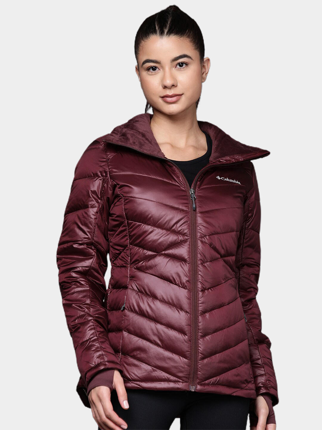 Columbia Women Maroon Joy Peak Jacket