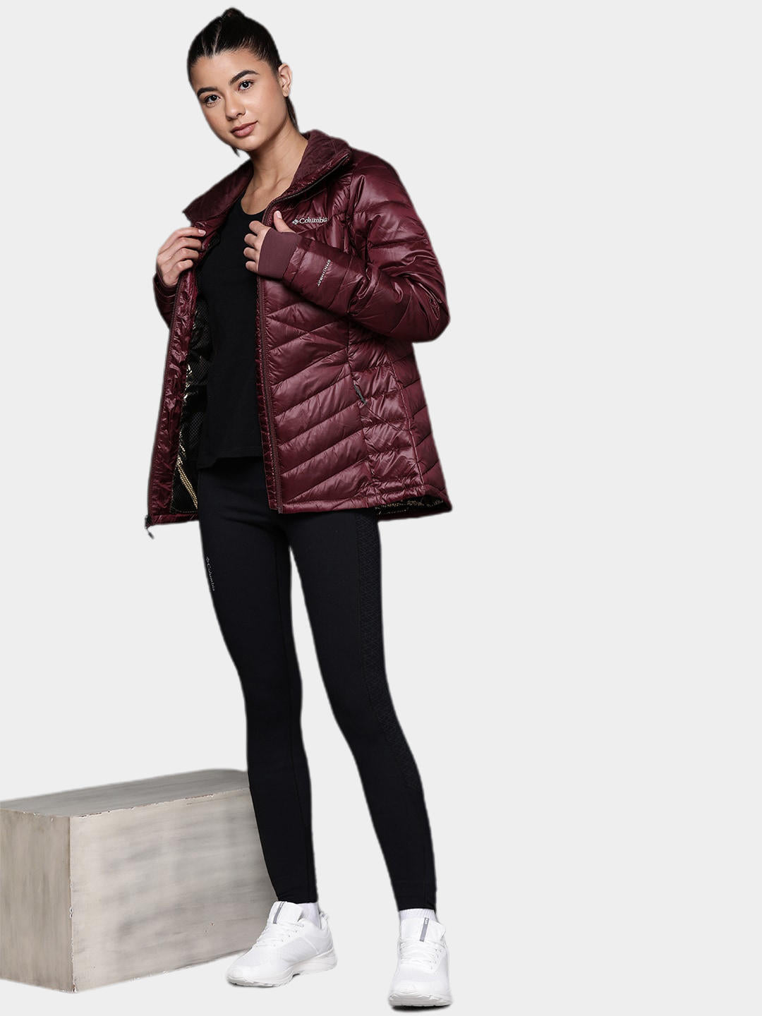 Columbia Women Maroon Joy Peak Jacket