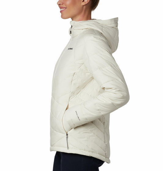 Columbia Women White Omni-Heat Reflective Heavenly Hooded Jacket