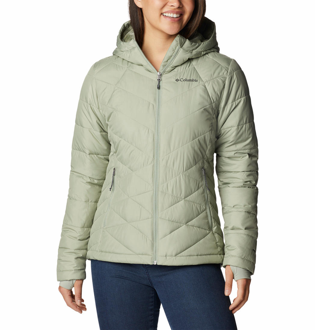 Columbia Women Green Heavenly Hooded Jacket