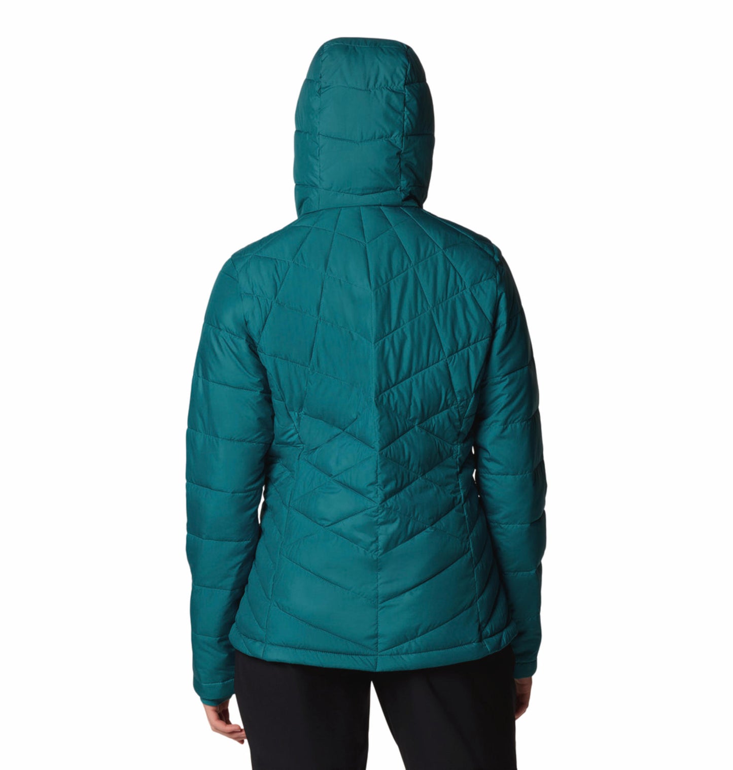Columbia Womens Teal Omni-Heat Reflective Heavenly Hooded Jacket