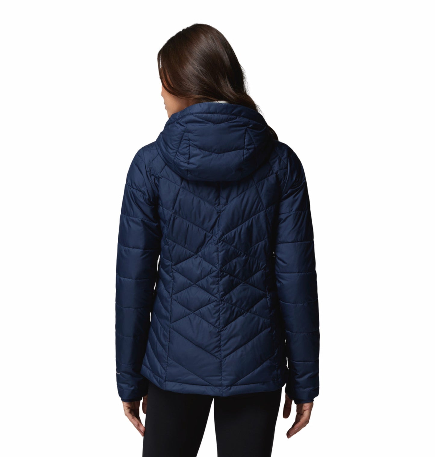 women blue omni heat reflective heavenly down jacket
