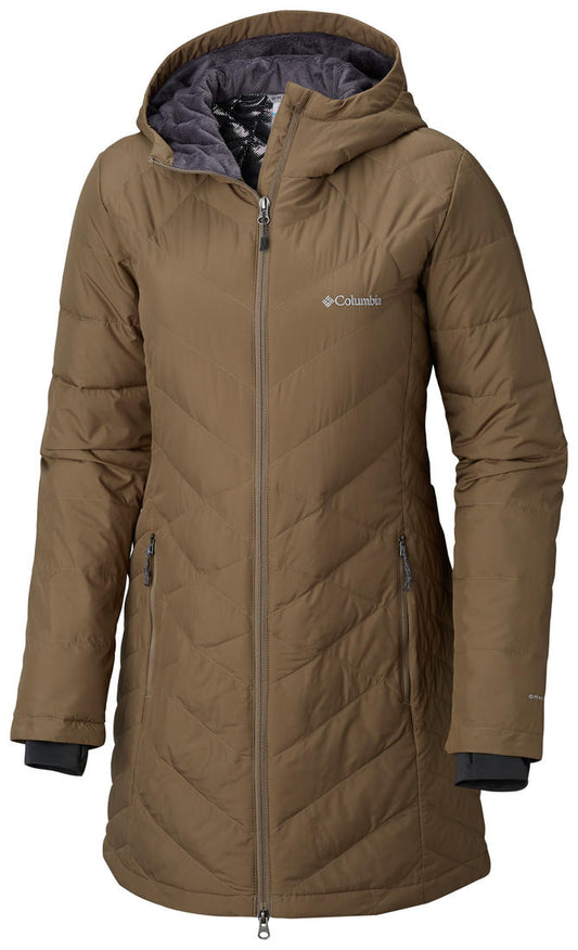 Columbia Women Brown Heavenly Long Hooded Jacket