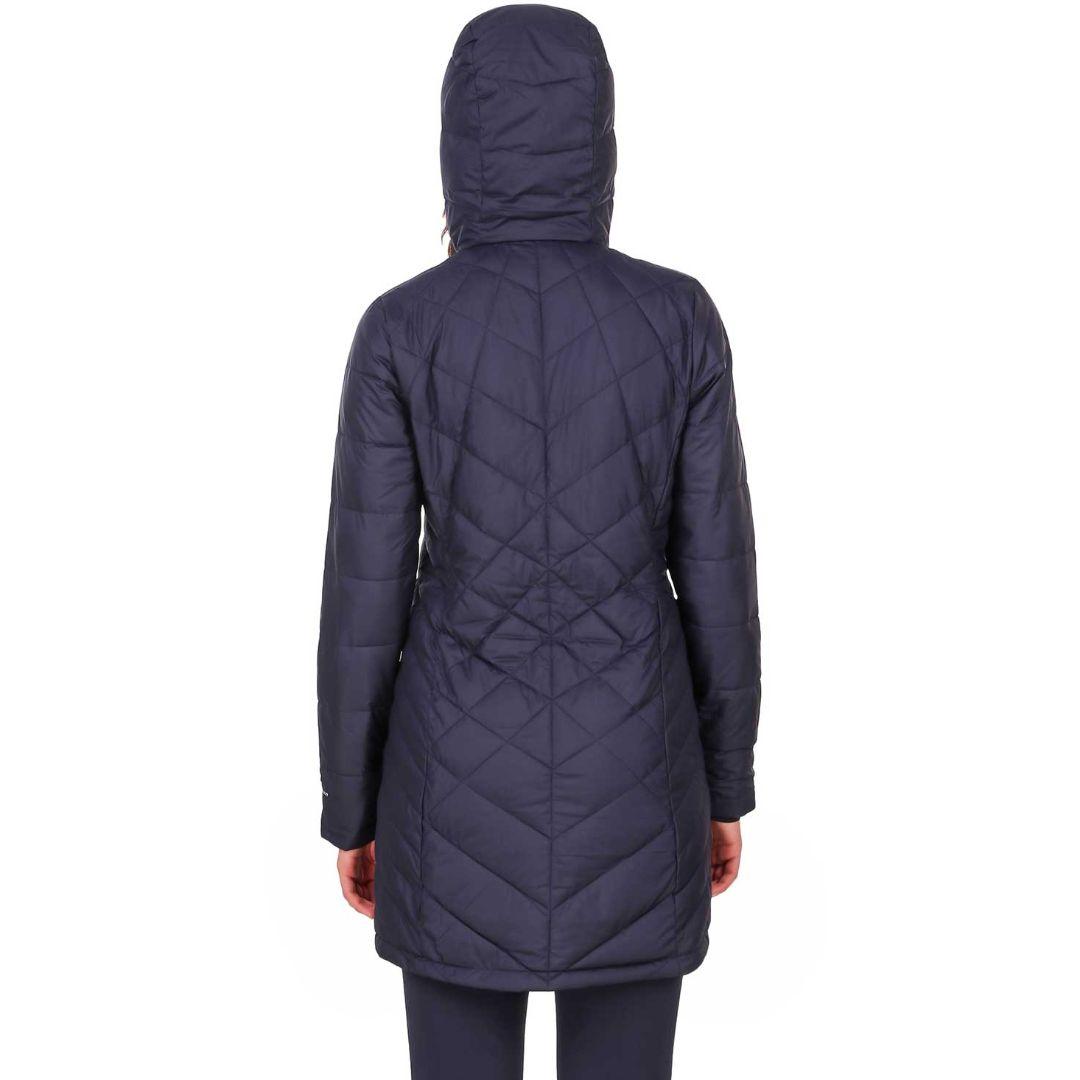 Columbia Women Navy Blue Heavenly Long Hooded Jacket