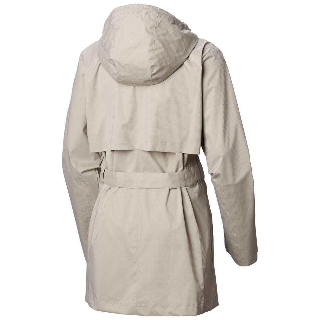 Columbia Women Grey Omni-Shield Pardon My Trench Rain Waterproof Rain Jacket