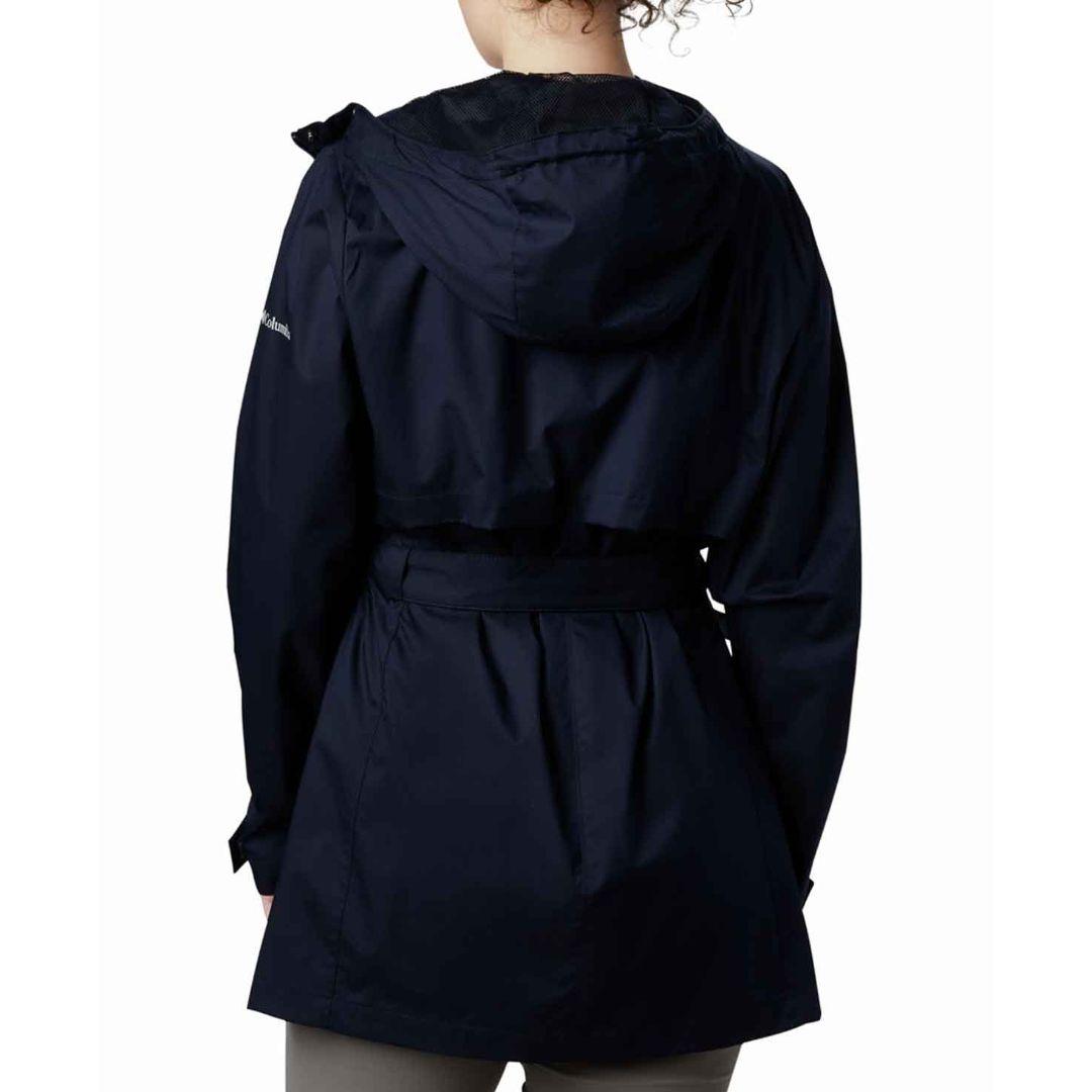 Columbia Women Blue Omni-Shield Pardon My Trench Rain Waterproof Rain Jacket