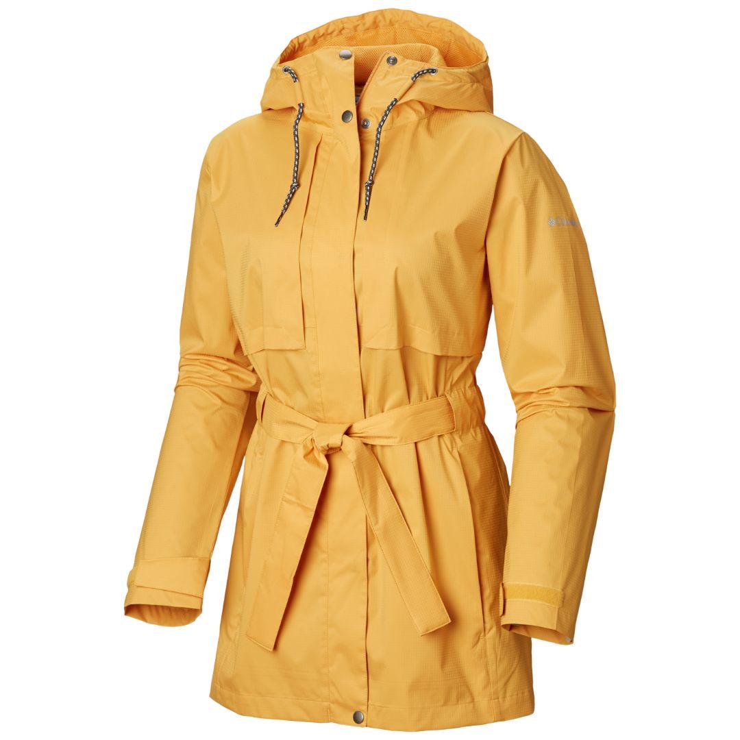 Columbia Women Yellow Omni-Shield Pardon My Trench Rain Waterproof Rain Jacket