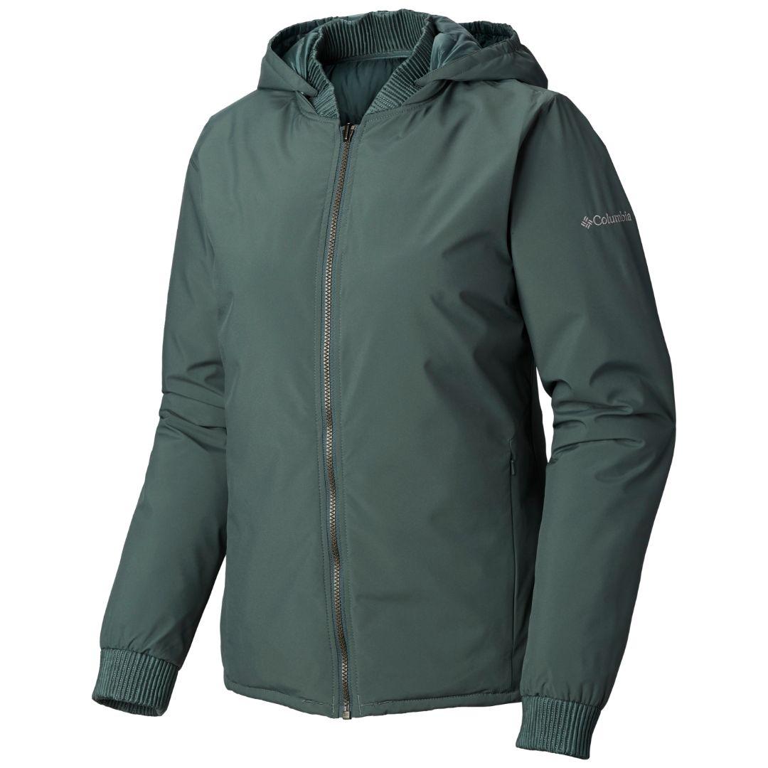 Columbia Women Green Hillsdale Spring Reversible Jacket