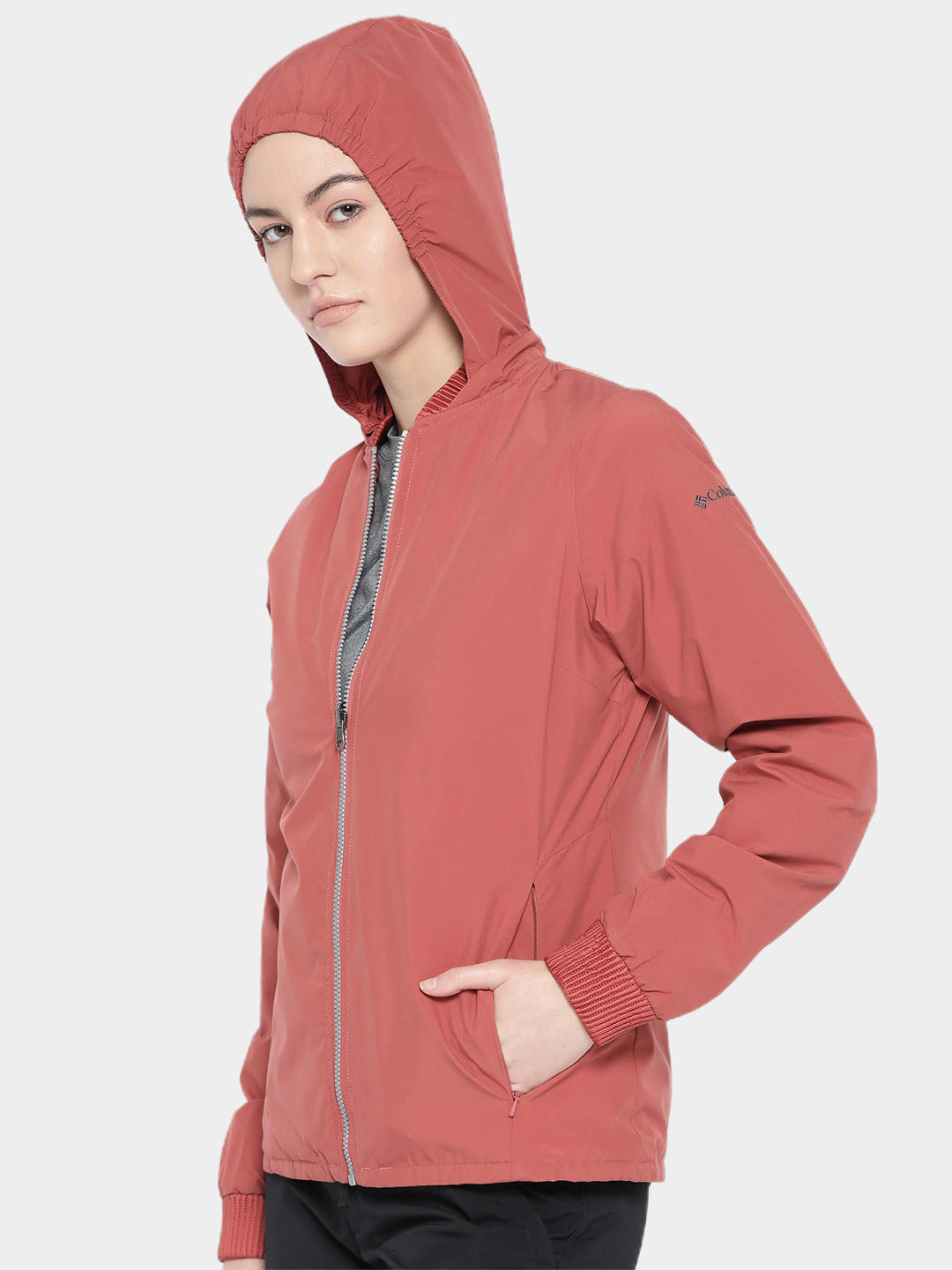Columbia Women Red Hillsdale Spring Reversible Jacket