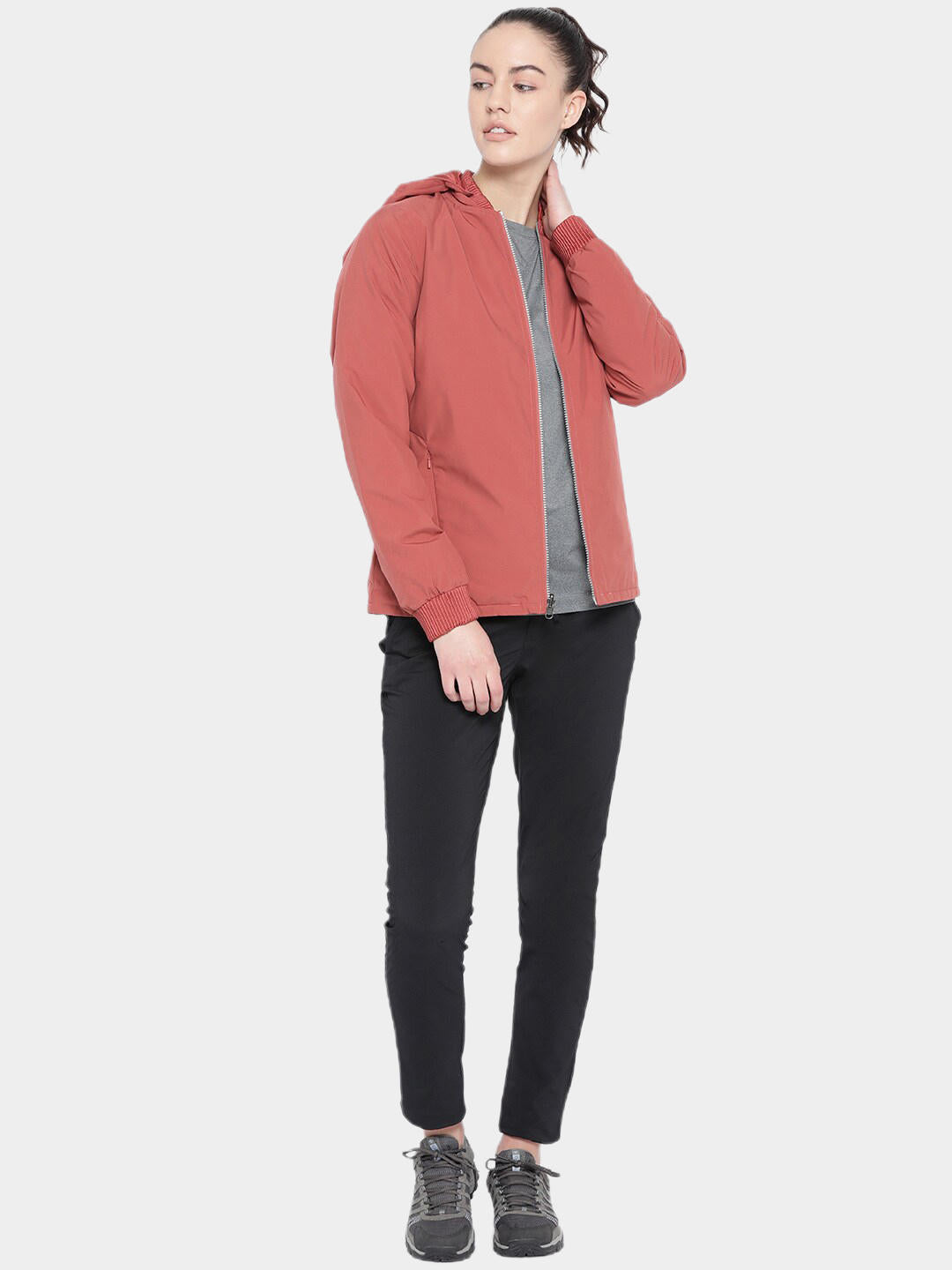 Columbia Women Red Hillsdale Spring Reversible Jacket