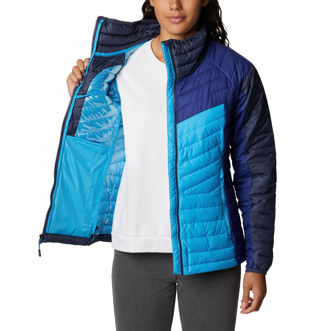 Columbia Women Blue Powder Lite II Full Zip Jacket