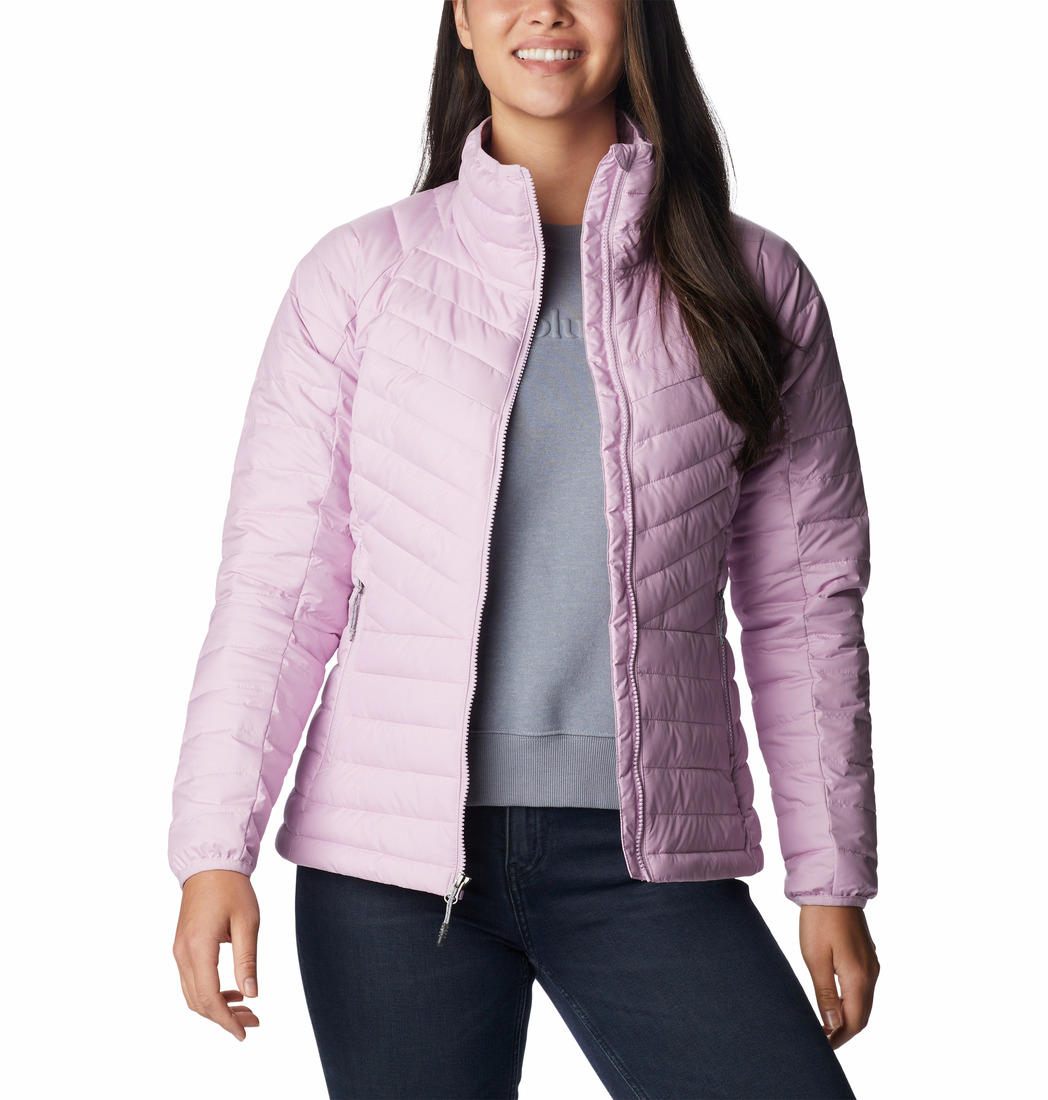 Columbia Women Purple Powder Lite II Full Zip Jacket