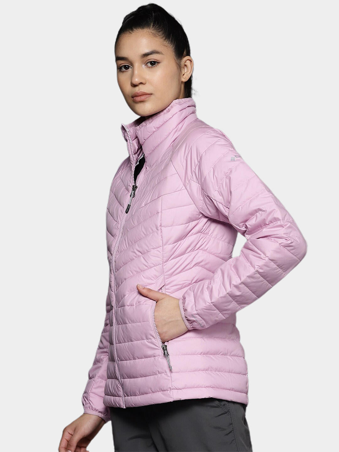 Columbia Women Purple Powder Lite II Full Zip Jacket