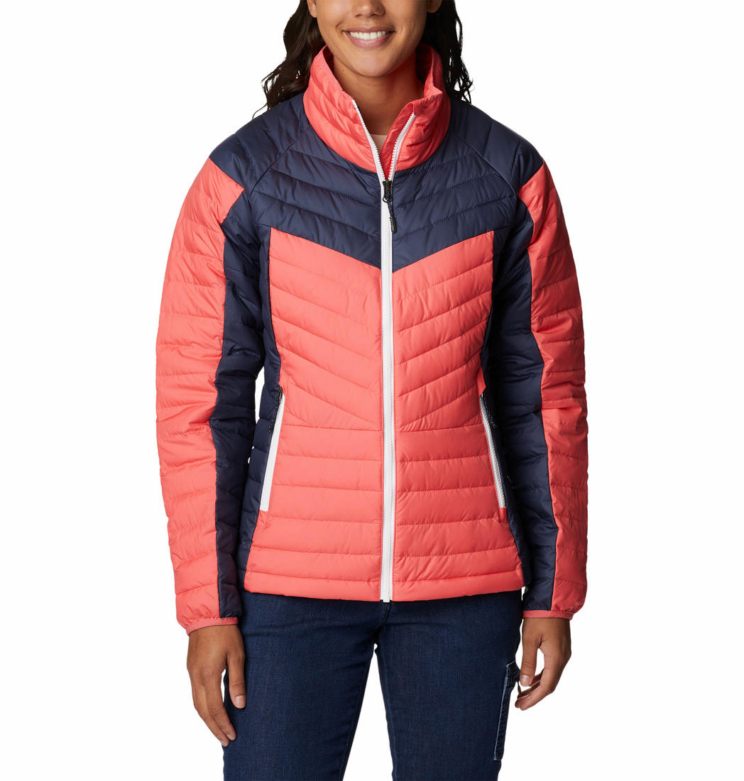 Columbia Women Pink Powder Lite II Full Zip Jacket
