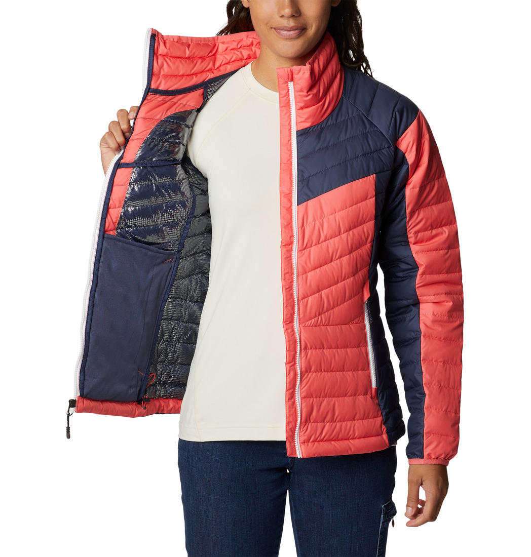 Columbia Women Pink Powder Lite II Full Zip Jacket