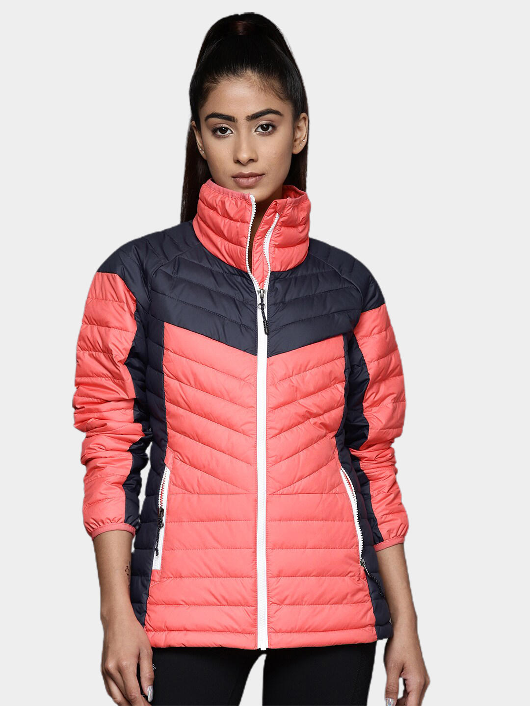 Columbia Women Pink Powder Lite II Full Zip Jacket