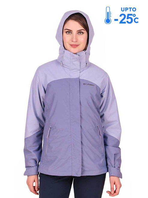 Columbia Women Purple Bugaboo II Fleece Interchange Jacket