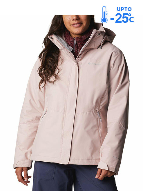 Columbia Women's Red Bugaboo II Fleece Interchange Jacket with Versatile Weather Protection