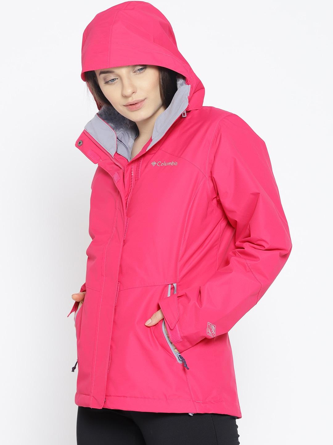 Columbia Women Red Bugaboo II Insulated Interchange Jacket