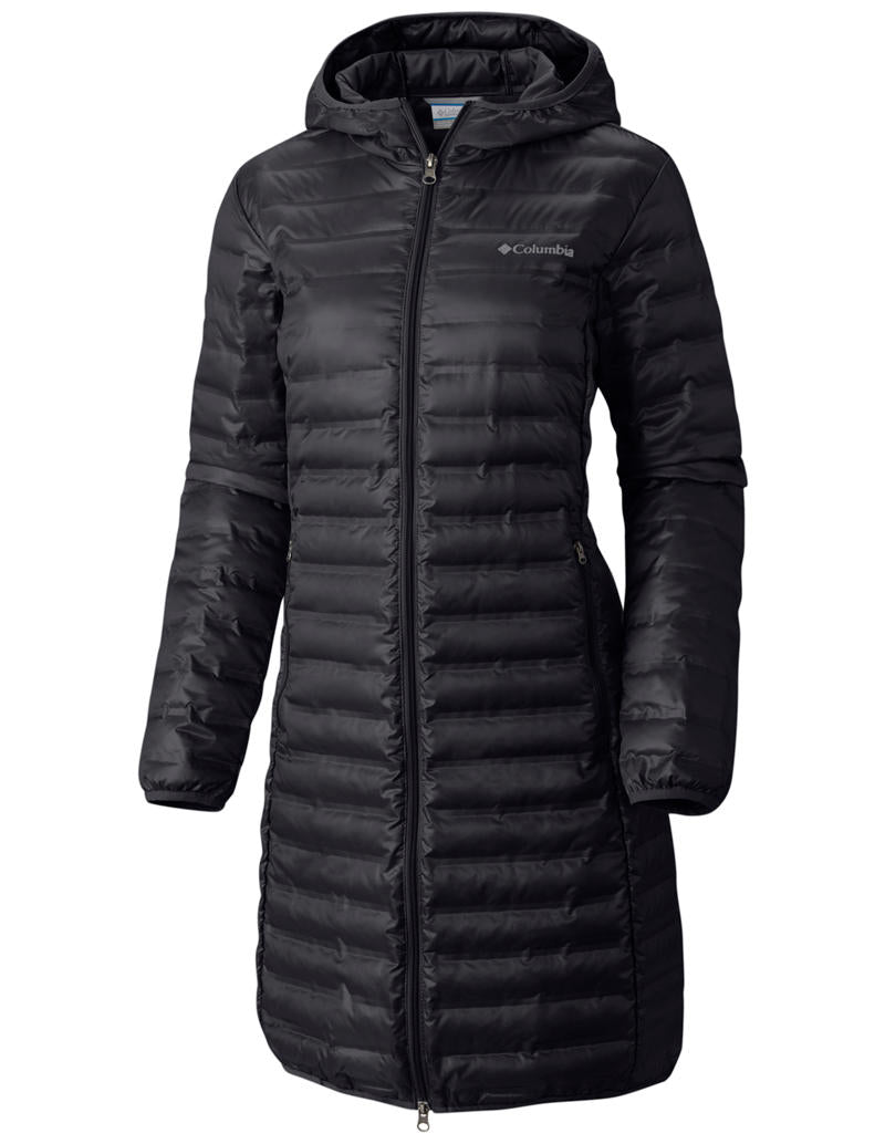 Columbia Women Black RDS Certified Down Flash Forward Long Down Jacket