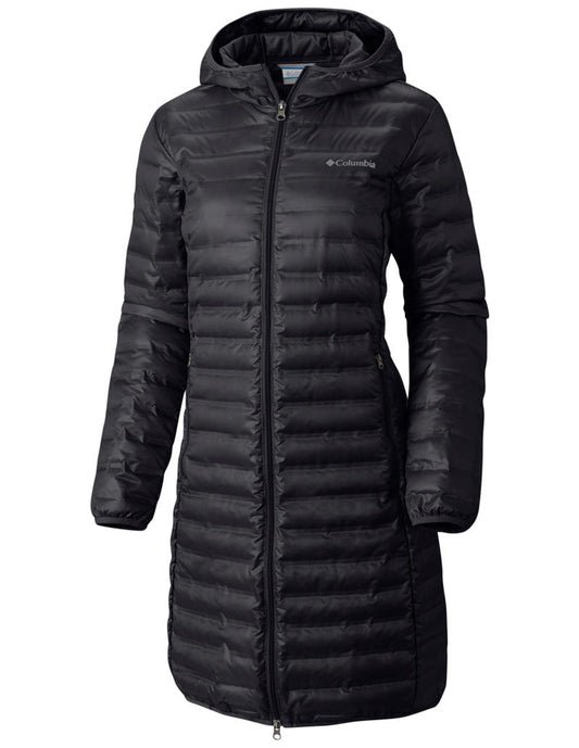 Columbia Women Black Flash Forward Long Down Jacket