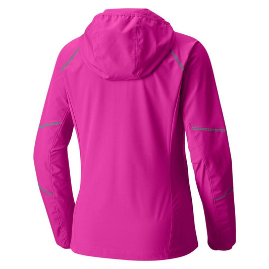 Columbia Women Red Omni-Shield Sweet As Softshell Hoodie