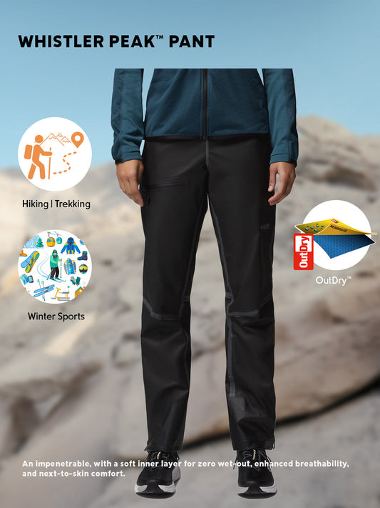 Columbia Women Black OutDry Whistler Peak Rain Pant