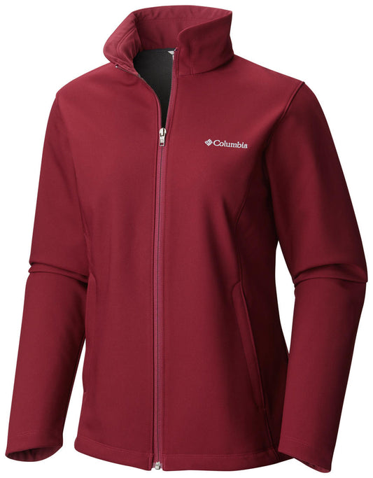 Columbia Women Red Kruser Ridge Soft Shell Jacket
