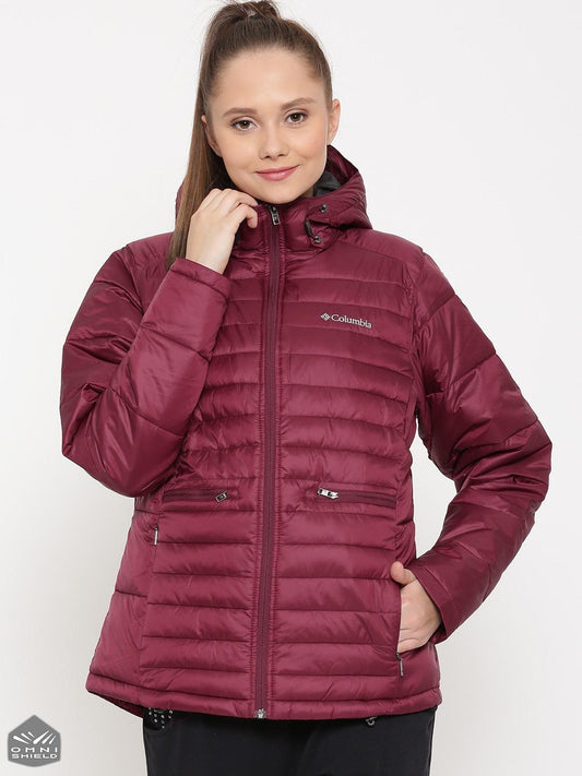 Columbia Women Red Omni-Shield Powder Pillow Jacket