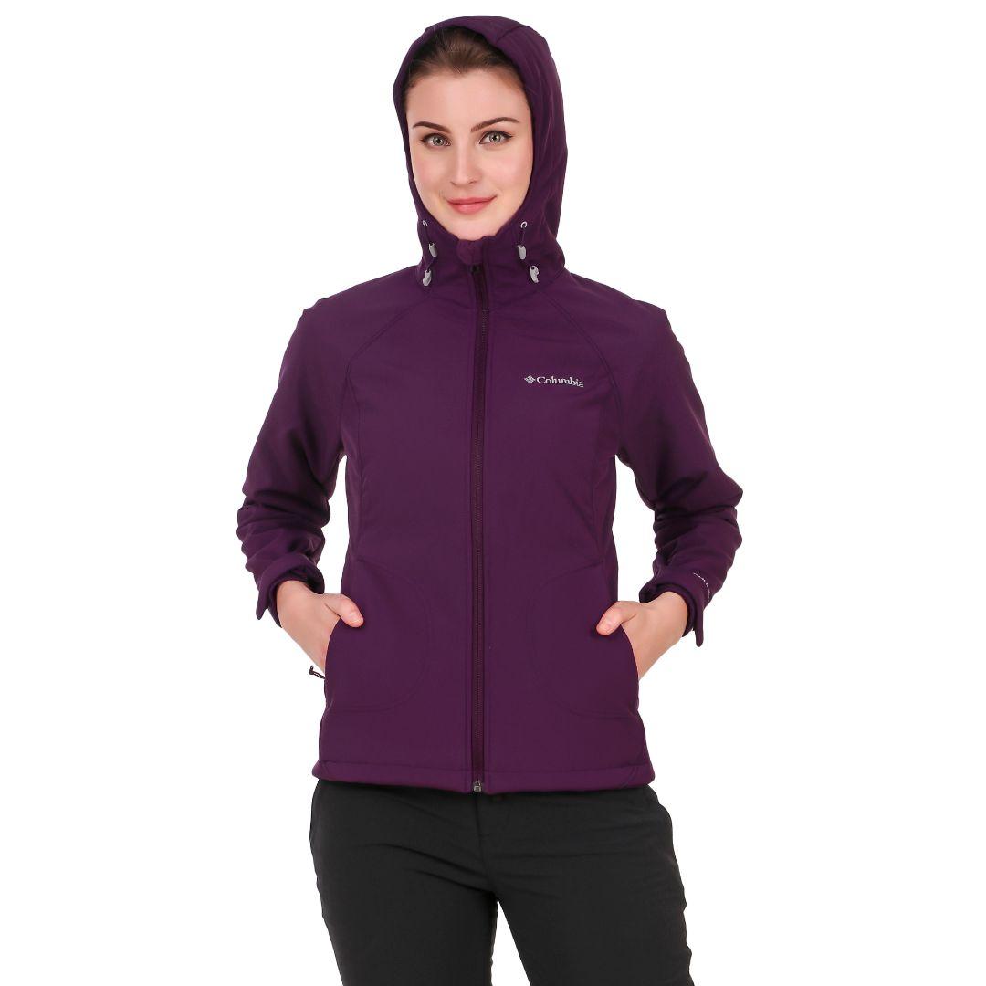 Columbia Women Purple Omni-Wind Phurtec II Softshell Jacket