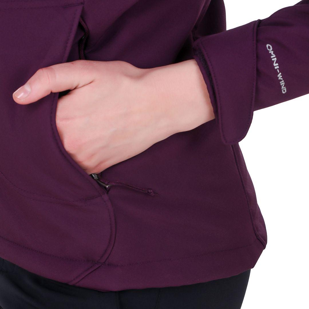 Columbia Women Purple Omni-Wind Phurtec II Softshell Jacket