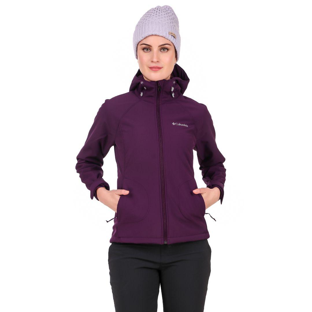 Columbia Women Maroon Phurtec II Softshell