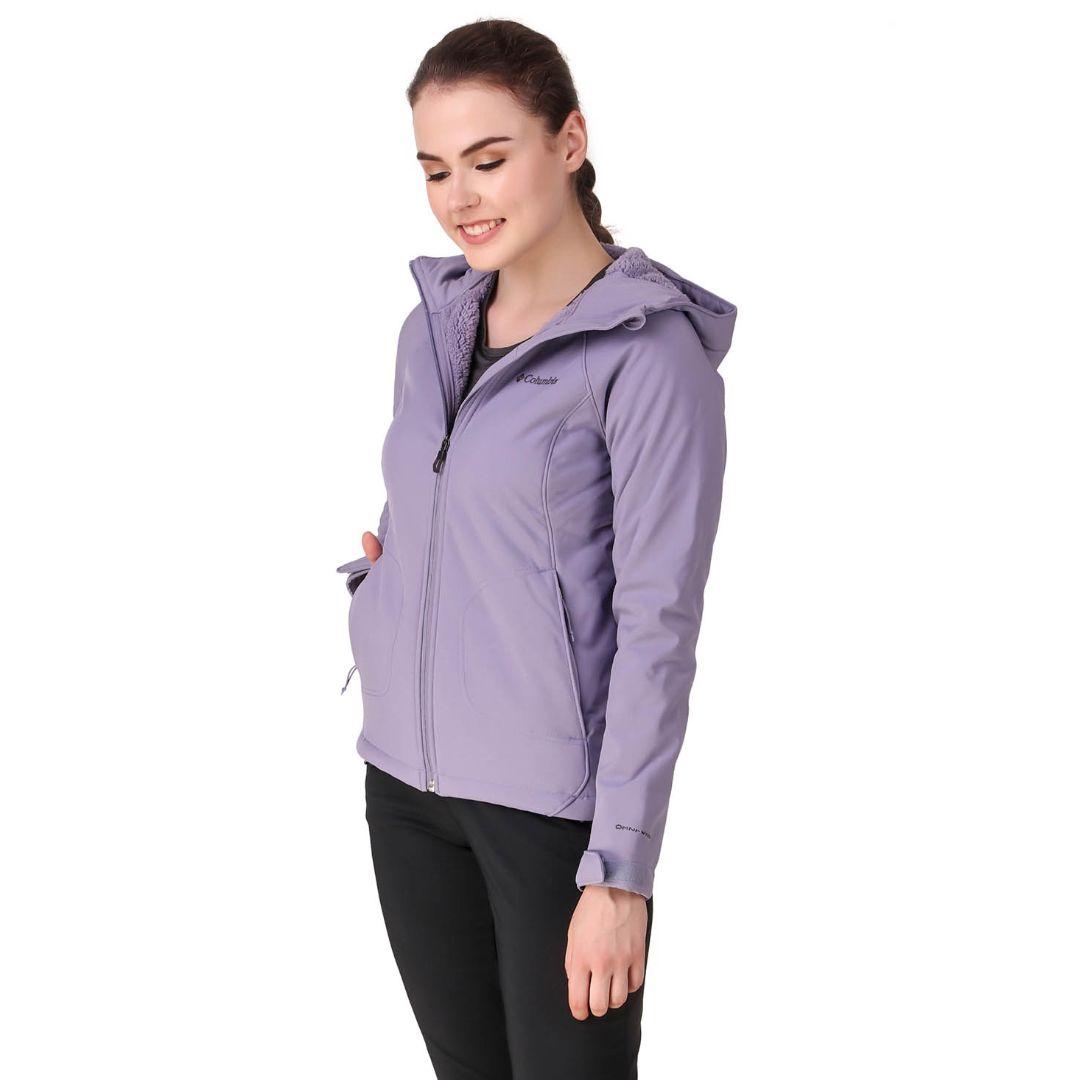 Columbia Women Purple Omni-Wind Phurtec II Softshell Jacket