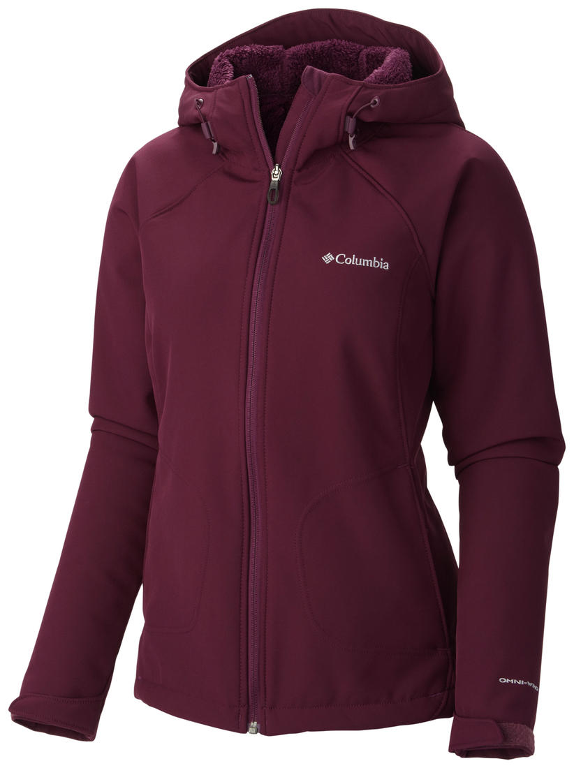 Columbia Women Purple Omni-Wind Phurtec II Softshell Jacket