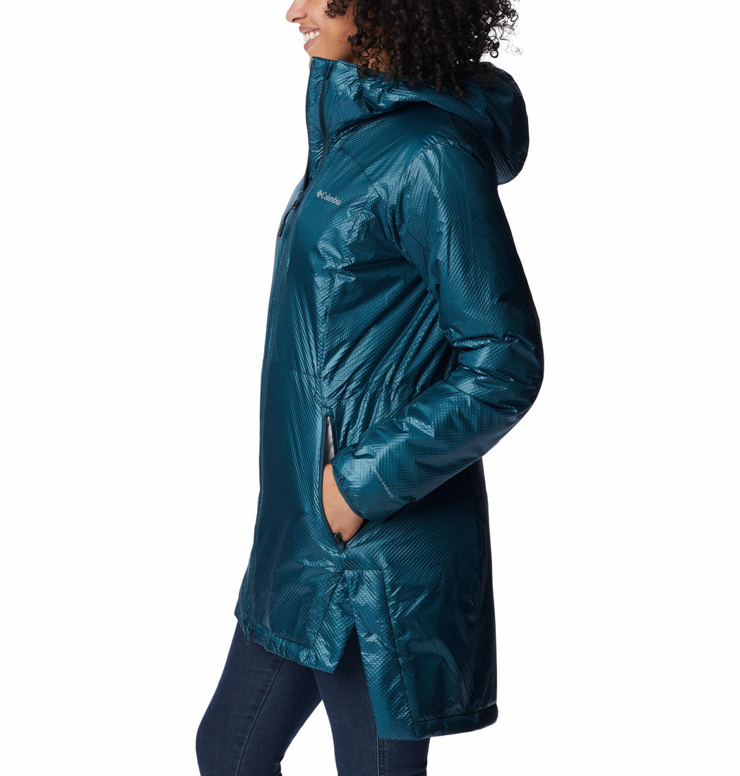 Columbia Women Navy Blue Arch Rock Double Wall Elite Mid Jacket